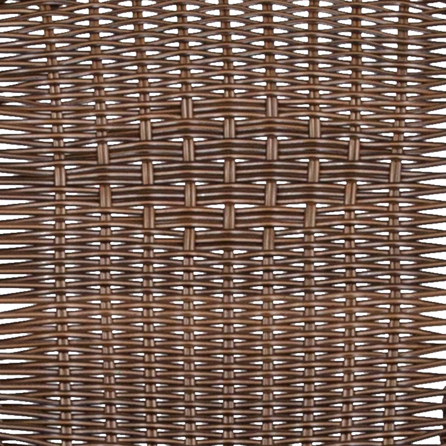 Flash Furniture Lila 3-Piece 28' Square Indoor/Outdoor Patio Table and Chairs Set, Glass Metal Bistro Table and 2 Stacking Rattan Chairs, Brown