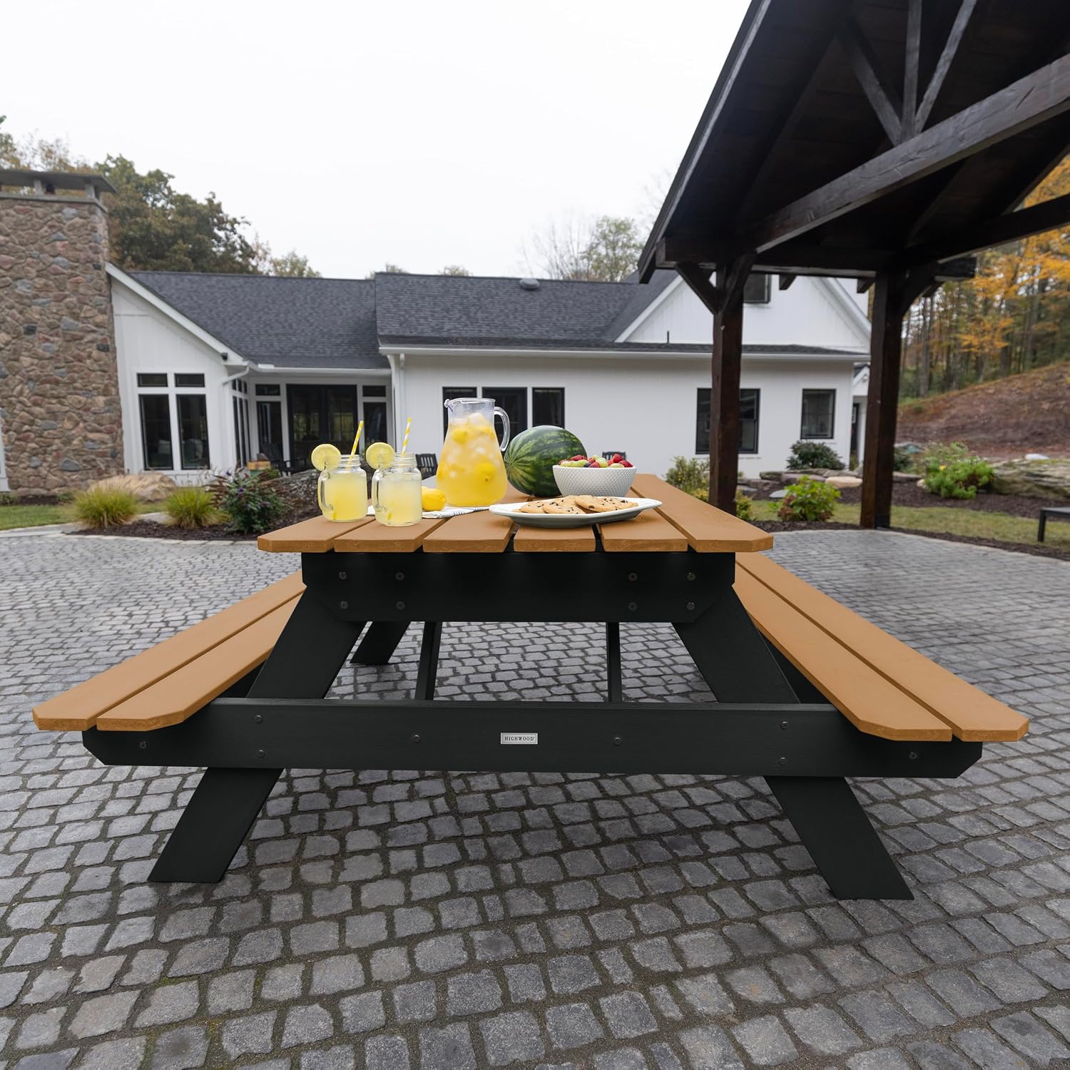 Highwood Hometown Picnic Table, 6 Foot, Saddle