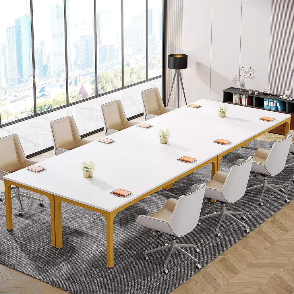 Tribesigns 6.5FT Conference Table, 78.7-Inch Rectangle Meeting Seminar Table, Large Business Tables for 6-8 People (Only Table)