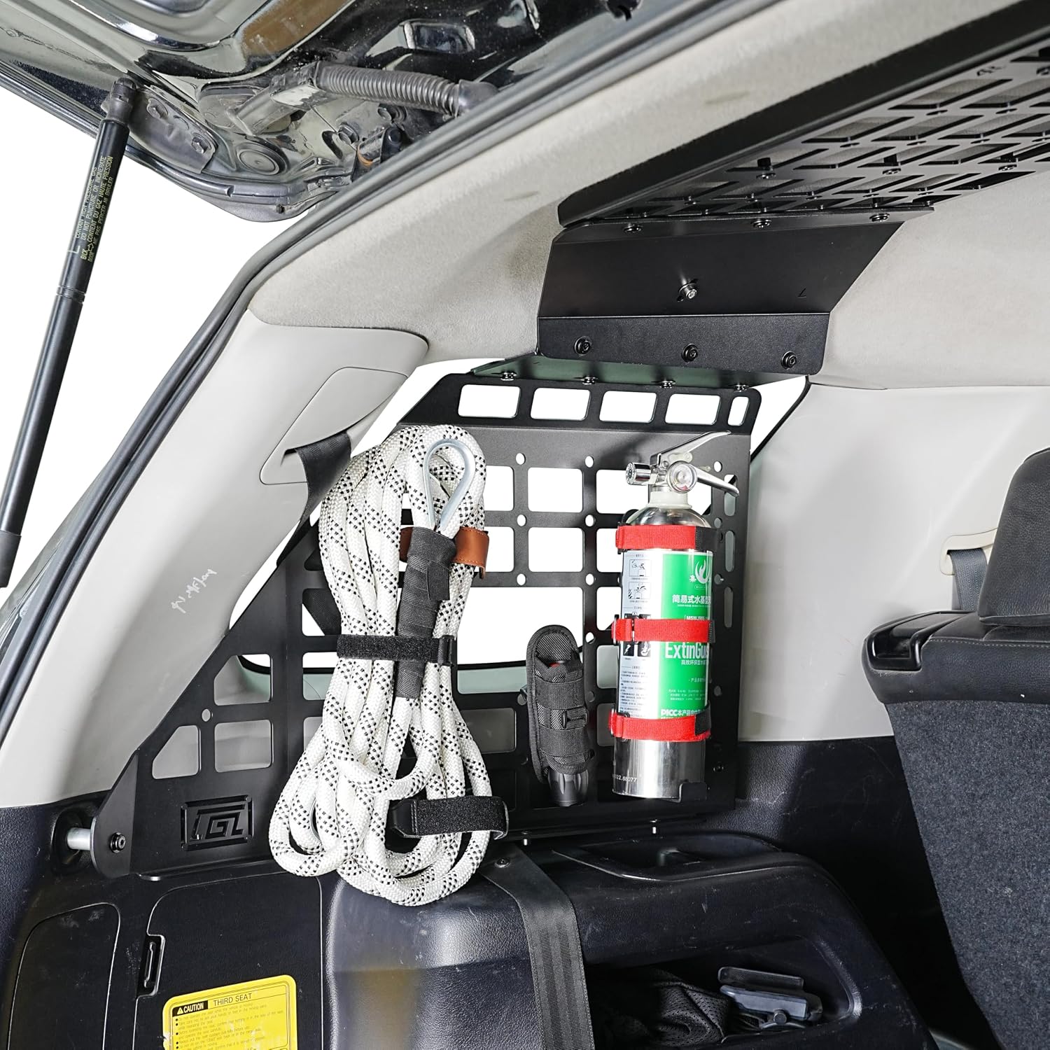 HIGH FLYING for Toyota 4Runner 2010-2024 Modular Roof Overhead&Window Panels Storage Molle System Trunk Shelf Cargo Organizer Aluminum Car Accessories