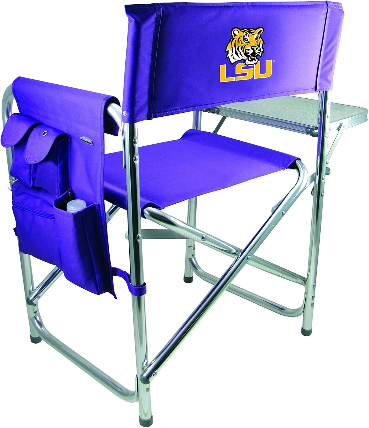 PICNIC TIME NCAA Texas A&M Aggies Sports Chair with Side Table - Beach Chair - Camp Chair for Adults