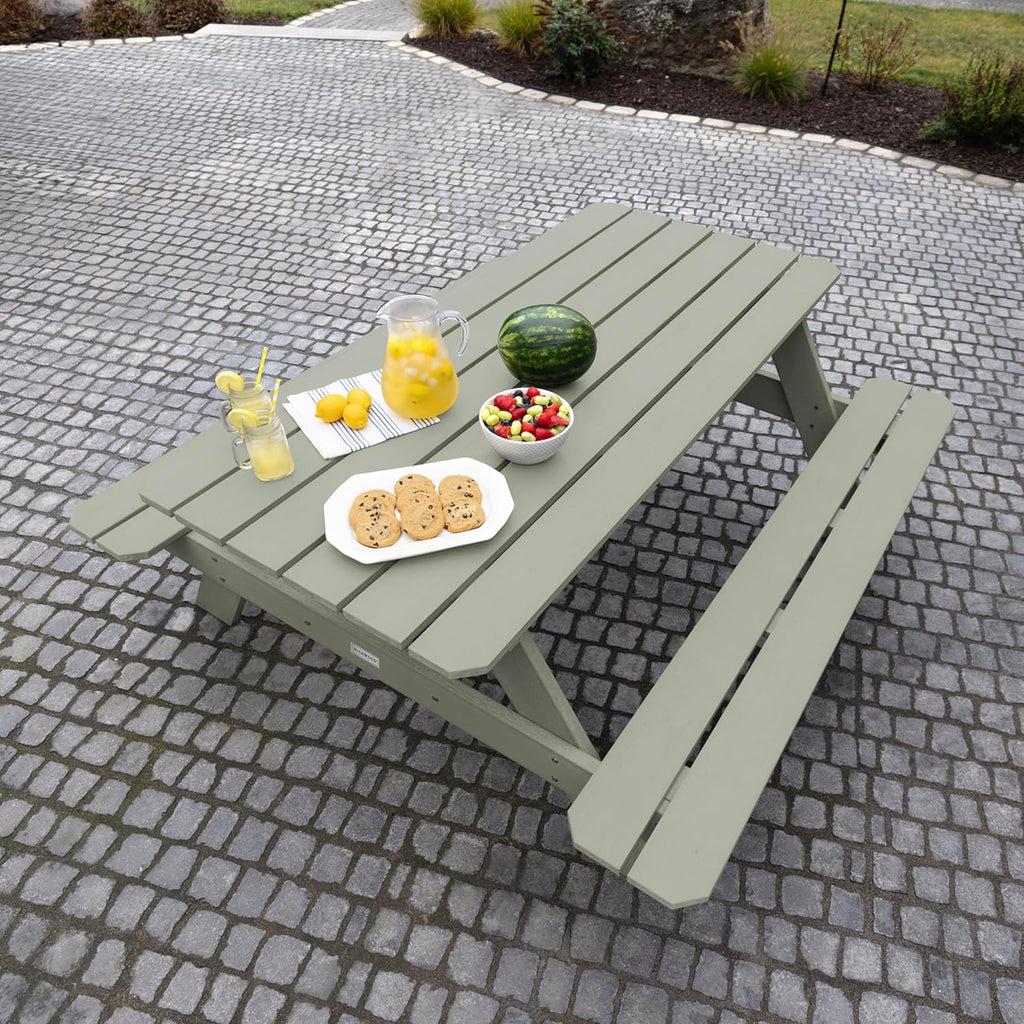 Highwood Hometown Picnic Table, 6 Foot, Eucalyptus