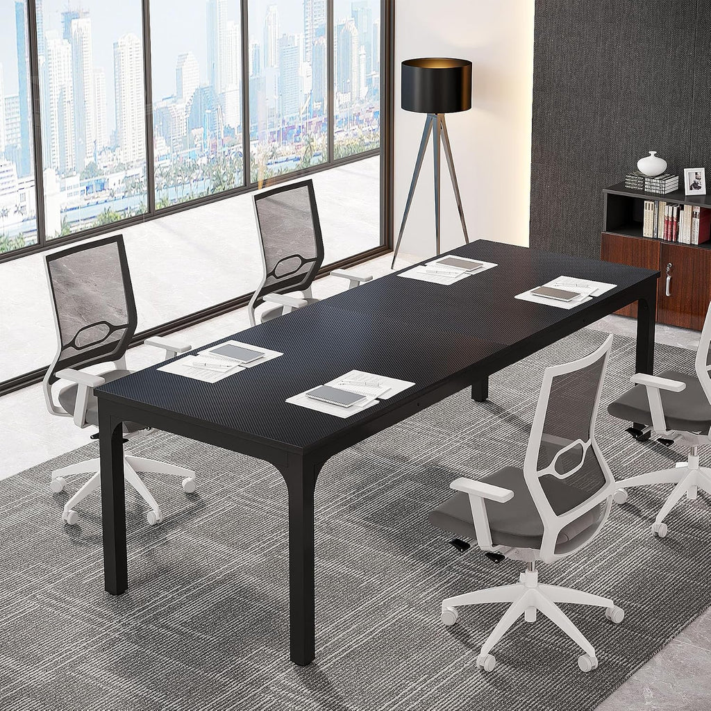 Tribesigns 6.5FT Conference Table, 78.7-Inch Rectangle Meeting Seminar Table, Large Business Tables for 6-8 People (Only Table)