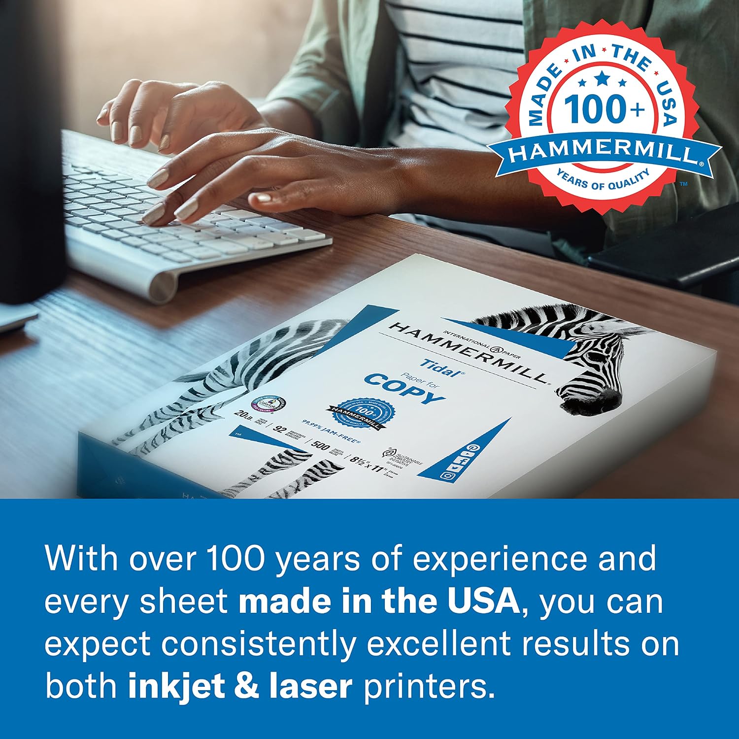 Hammermill Printer Paper, 20 lb Copy Paper, 11 x 17 - 1 Pallet, 40 Cases (100,000 Sheets) - 92 Bright, Made in the USA