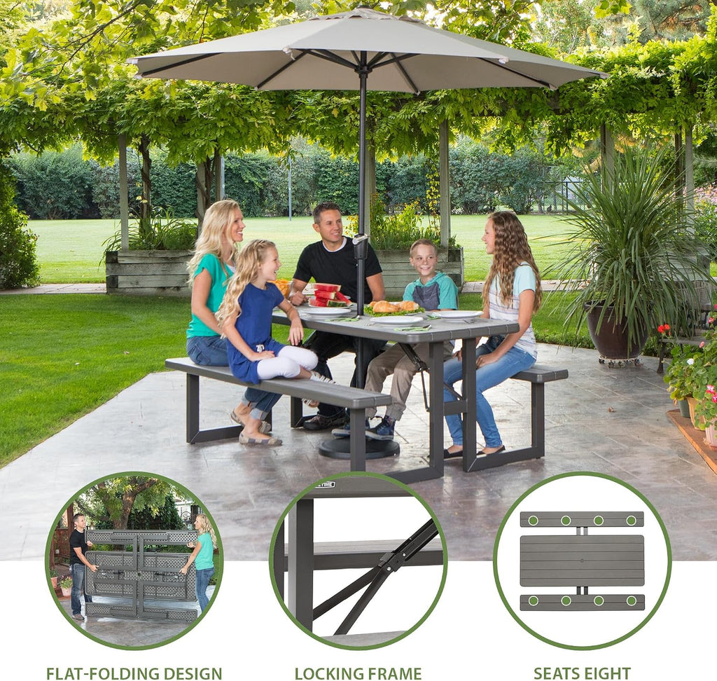 LIFETIME 6-Foot Craftsman Folding Picnic Table