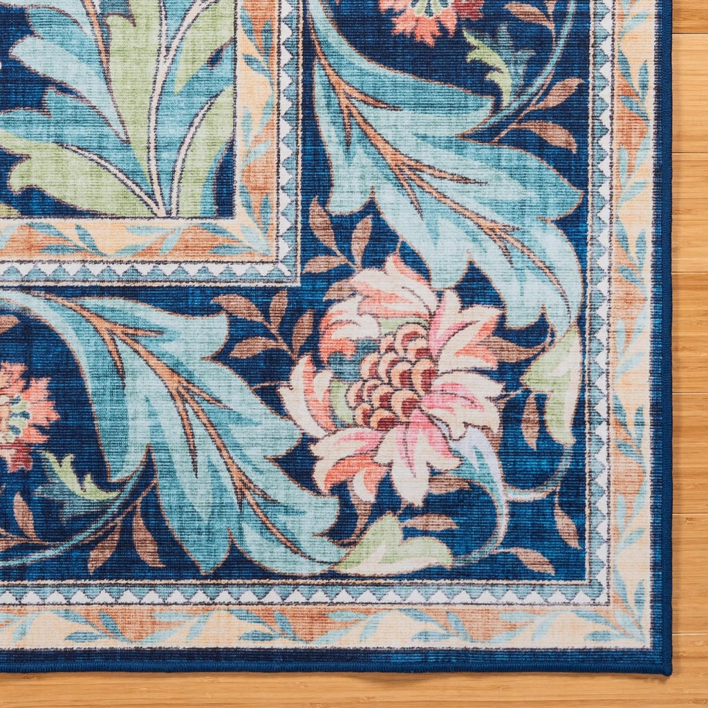 Gertmenian Indoor Boho Area Rug | Home Decor for Entryway, Bedroom, Living Room, Office, Kitchen | Non Slip, Soft, Printed Accent Rugs | Altair, Navy, 8x10 Large, 24513