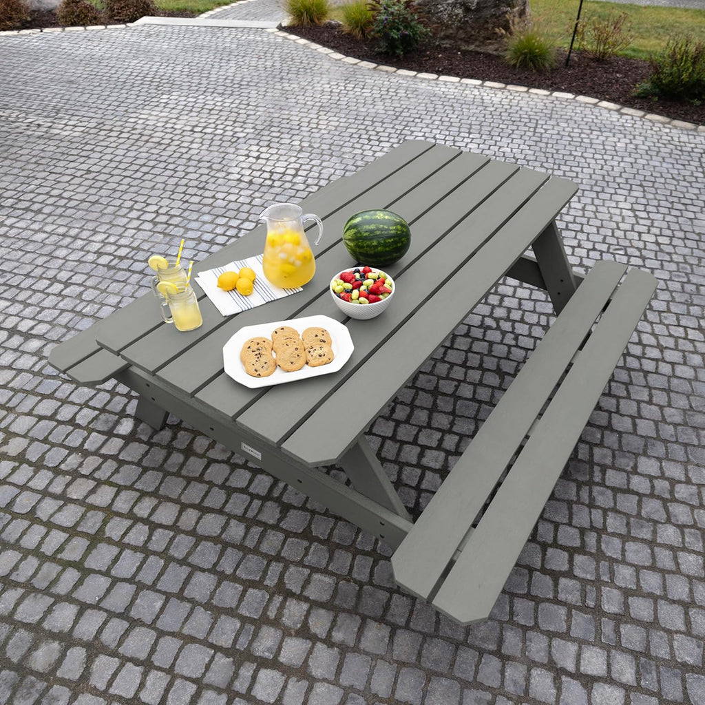Highwood Hometown Picnic Table, 6 Foot, Coastal Teak
