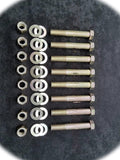 (Qty 8pcs) 3/4-10x5 Hex Head Cap Screws/Bolts 3/4x5 Grade 8 with Nuts & (Qty 16pcs) Washers Hardware Fastener Kit Set RV7893S