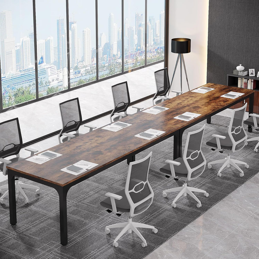 Tribesigns 6.5FT Conference Table, 78.7-Inch Rectangle Meeting Seminar Table, Large Business Tables for 6-8 People (Only Table)