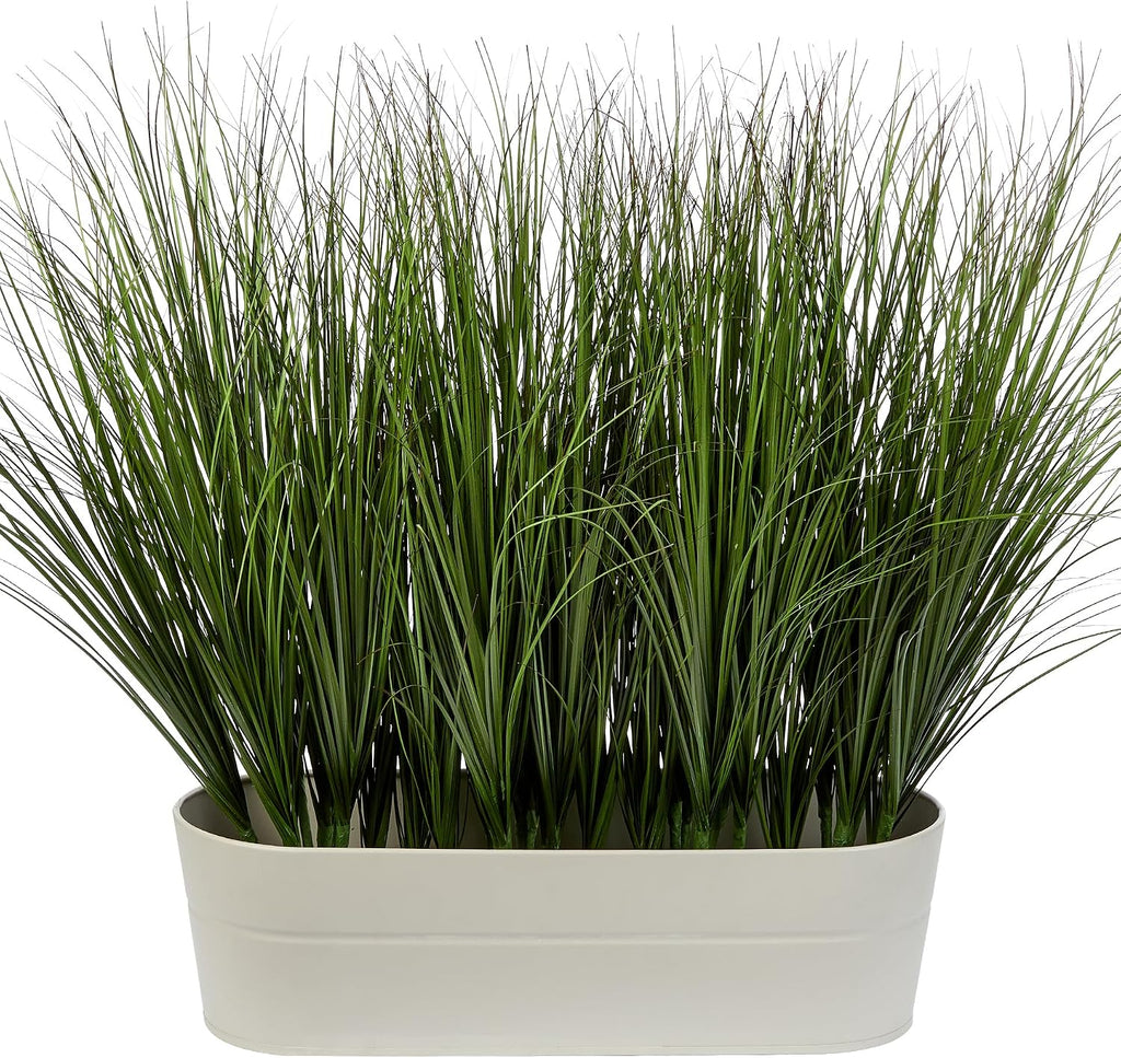 48PCS Fake Plants Artificial Wheat Grass Greenery Plastic Plants Fake Grass Artificial Plants for Outdoor Decor Artificial Grass Plant with Greenery Stems for Indoor Home Decoration 26.4'
