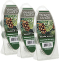 Yankee Candle Scented Wax Melts for Wax Warmers, Long Lasting Home Fragrance, Odor Eliminating_Wax Cubes, Balsam & Cedar, 6 Count (Pack of 36)