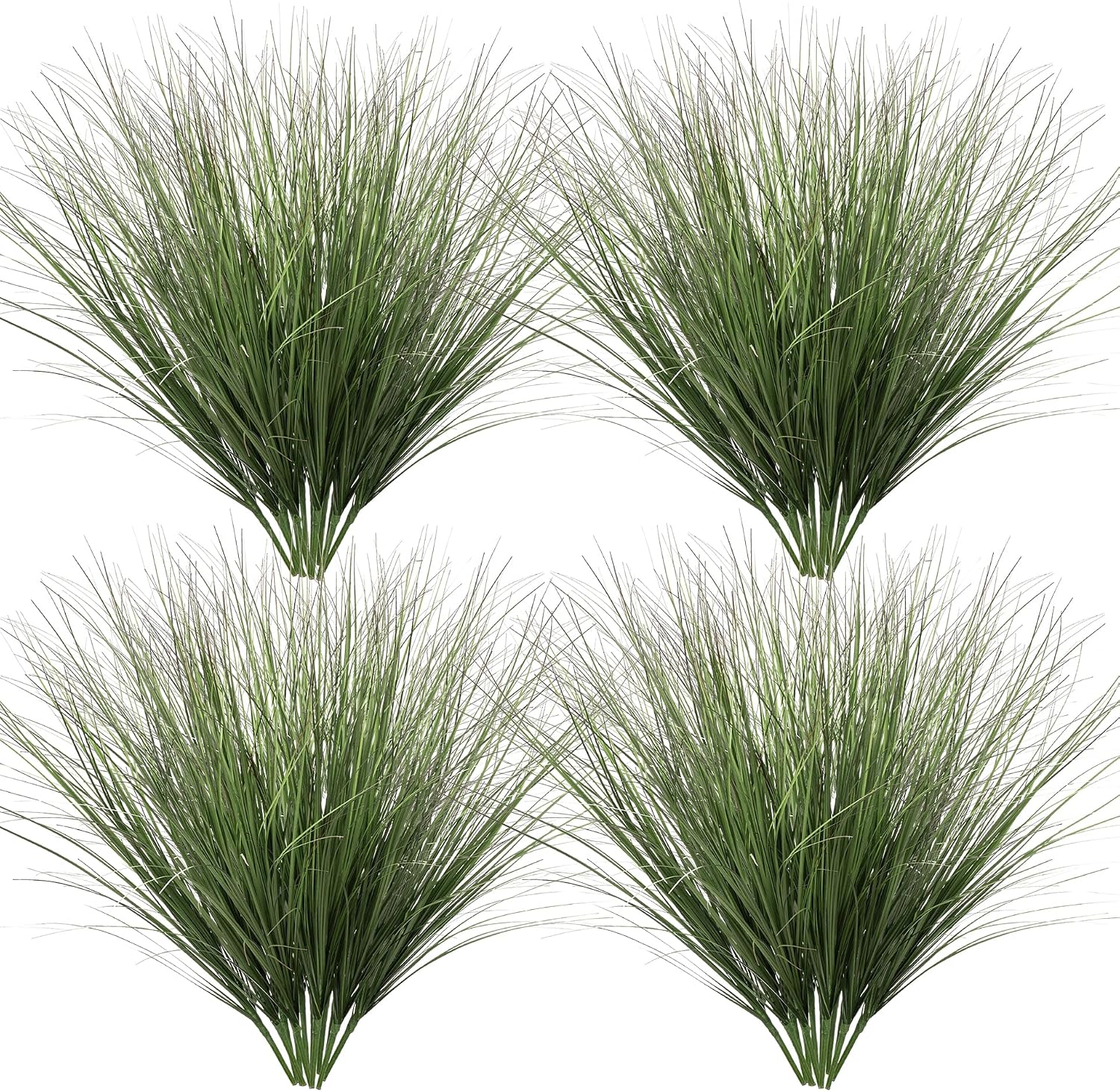 48PCS Fake Plants Artificial Wheat Grass Greenery Plastic Plants Fake Grass Artificial Plants for Outdoor Decor Artificial Grass Plant with Greenery Stems for Indoor Home Decoration 26.4'