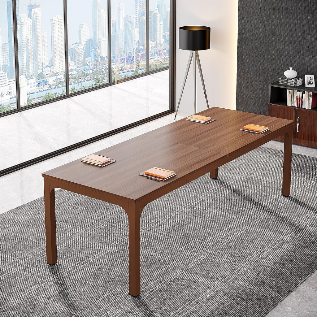 Tribesigns 6.5FT Conference Table, 78.7-Inch Rectangle Meeting Seminar Table, Large Business Tables for 6-8 People (Only Table)