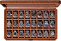 ROTHWELL 24 Slot Watch Case with Lock – Luxury Watch Box to Display and Organize Your Collection | Real Glass Top | Premium Storage for Collectors (Tan/Brown)