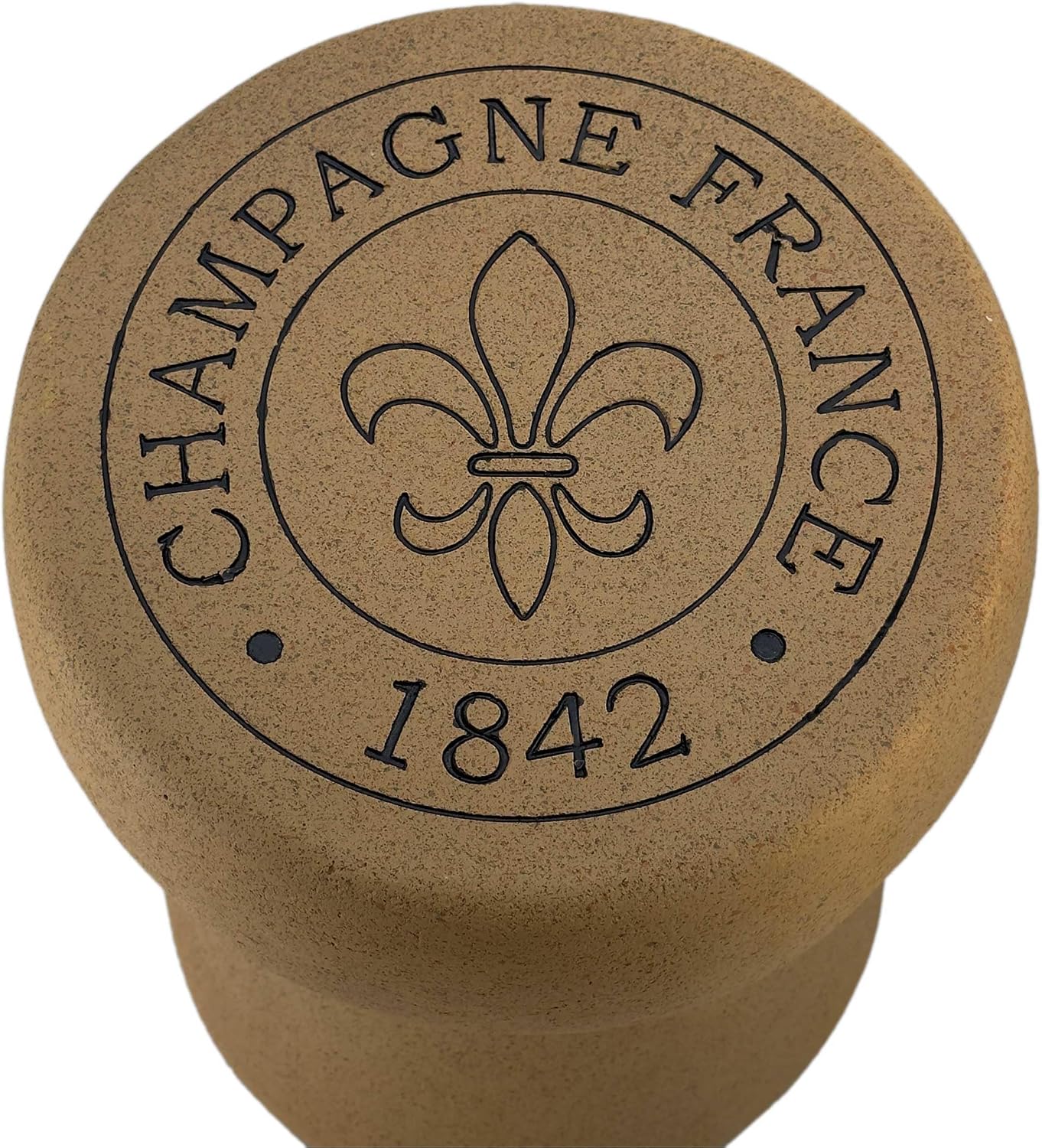 Galt International 18' Champagne Cork Stool Side Table | Sparkling Wine Cork Accent Table Cute Fantasy Fun Eclectic Home Decor Resin