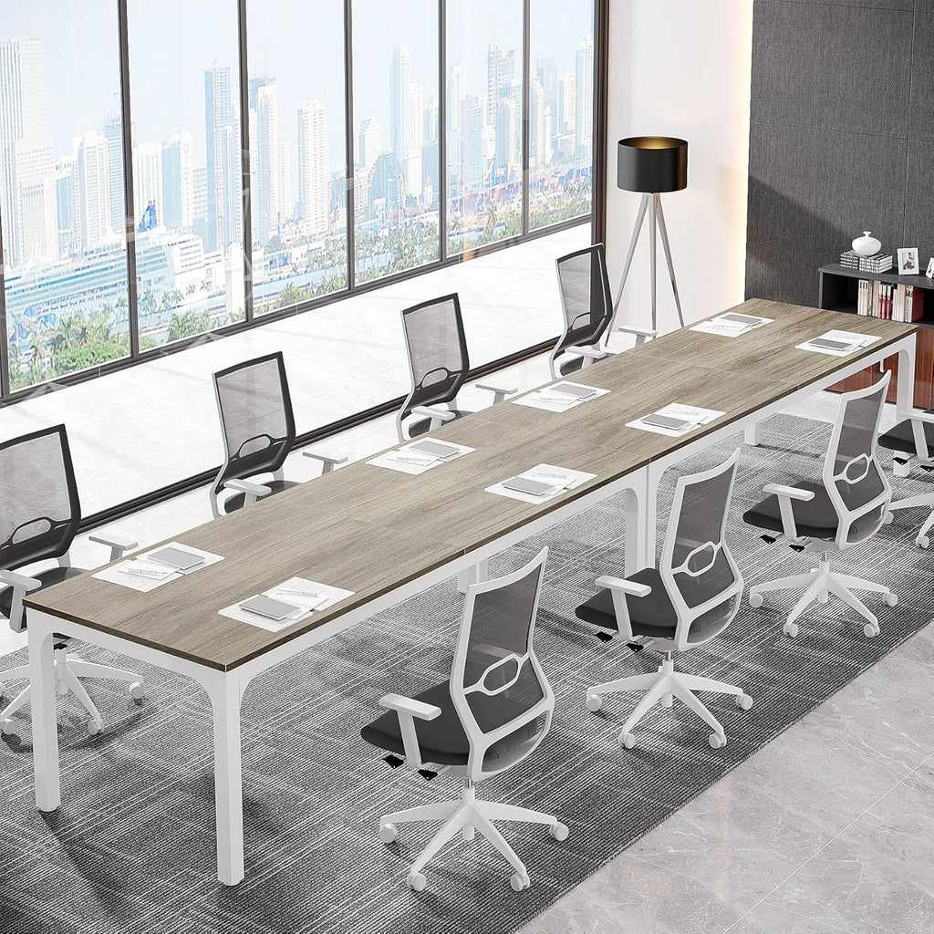 Tribesigns 6.5FT Conference Table, 78.7-Inch Rectangle Meeting Seminar Table, Large Business Tables for 6-8 People (Only Table)