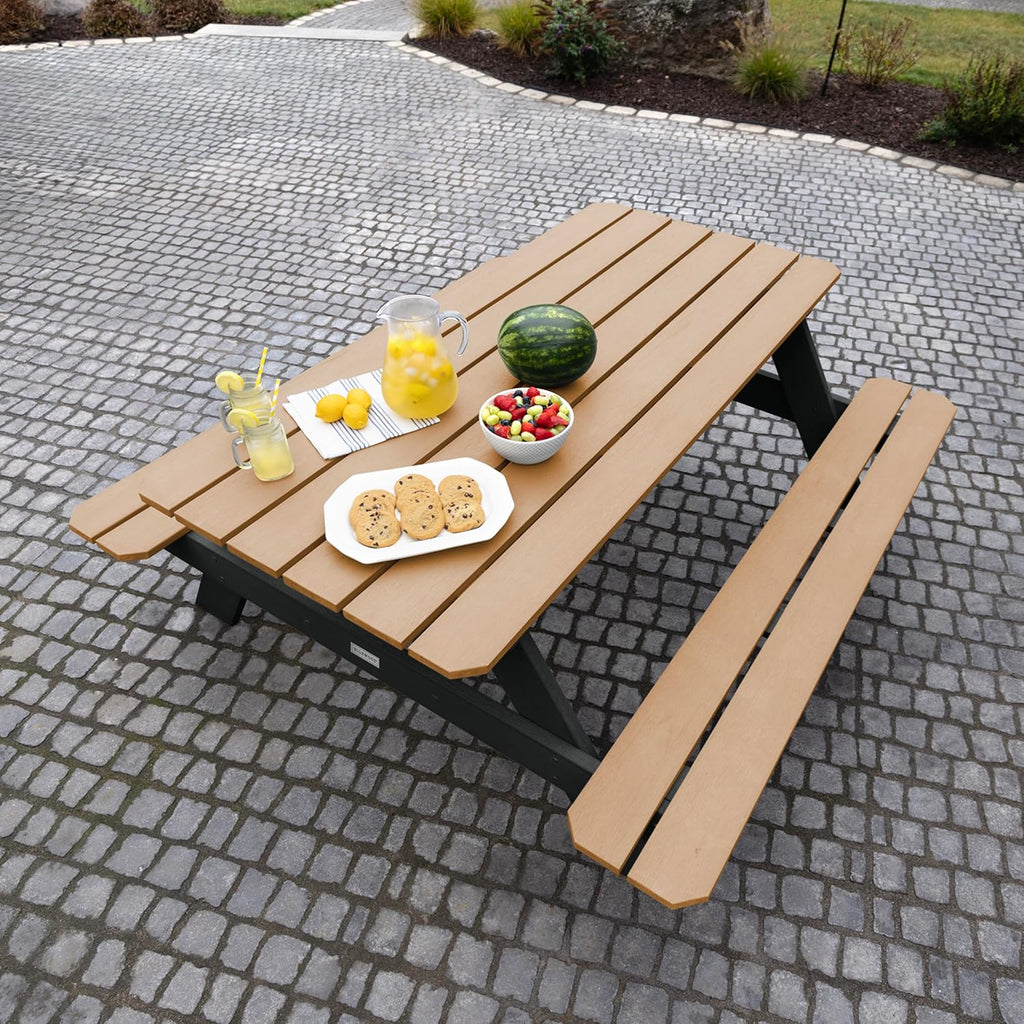 Highwood Hometown Picnic Table, 6 Foot, Saddle