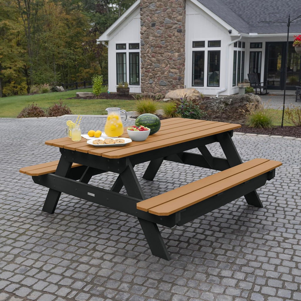 Highwood Hometown Picnic Table, 6 Foot, Saddle
