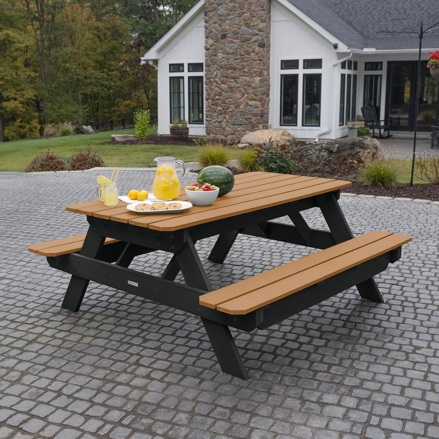 Highwood Hometown Picnic Table, 6 Foot, Saddle