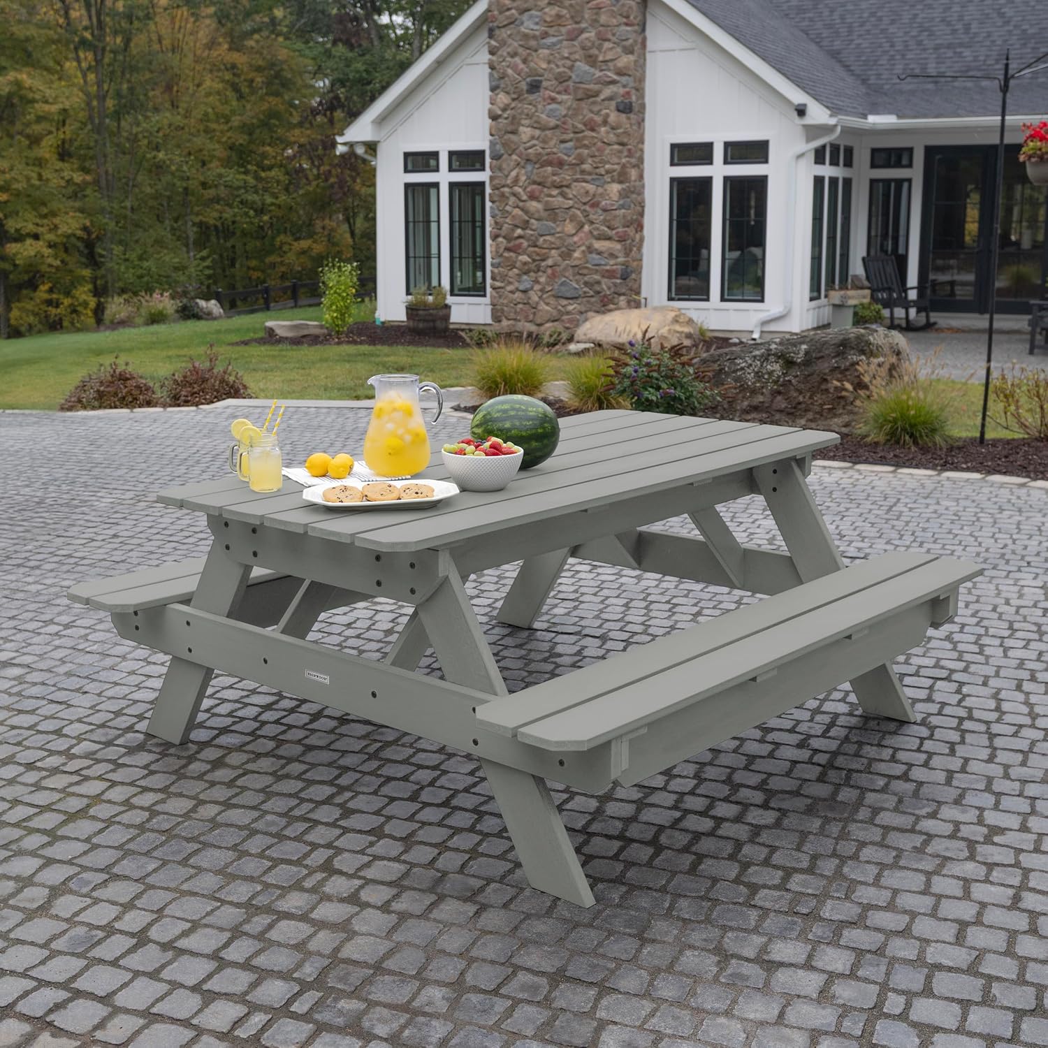 Highwood Hometown Picnic Table, 6 Foot, Coastal Teak