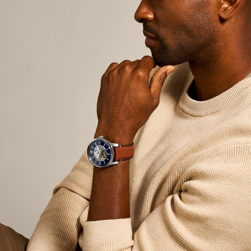 Fossil Men's Watch, Townsman Automatic Stainless Steel Watch for Men