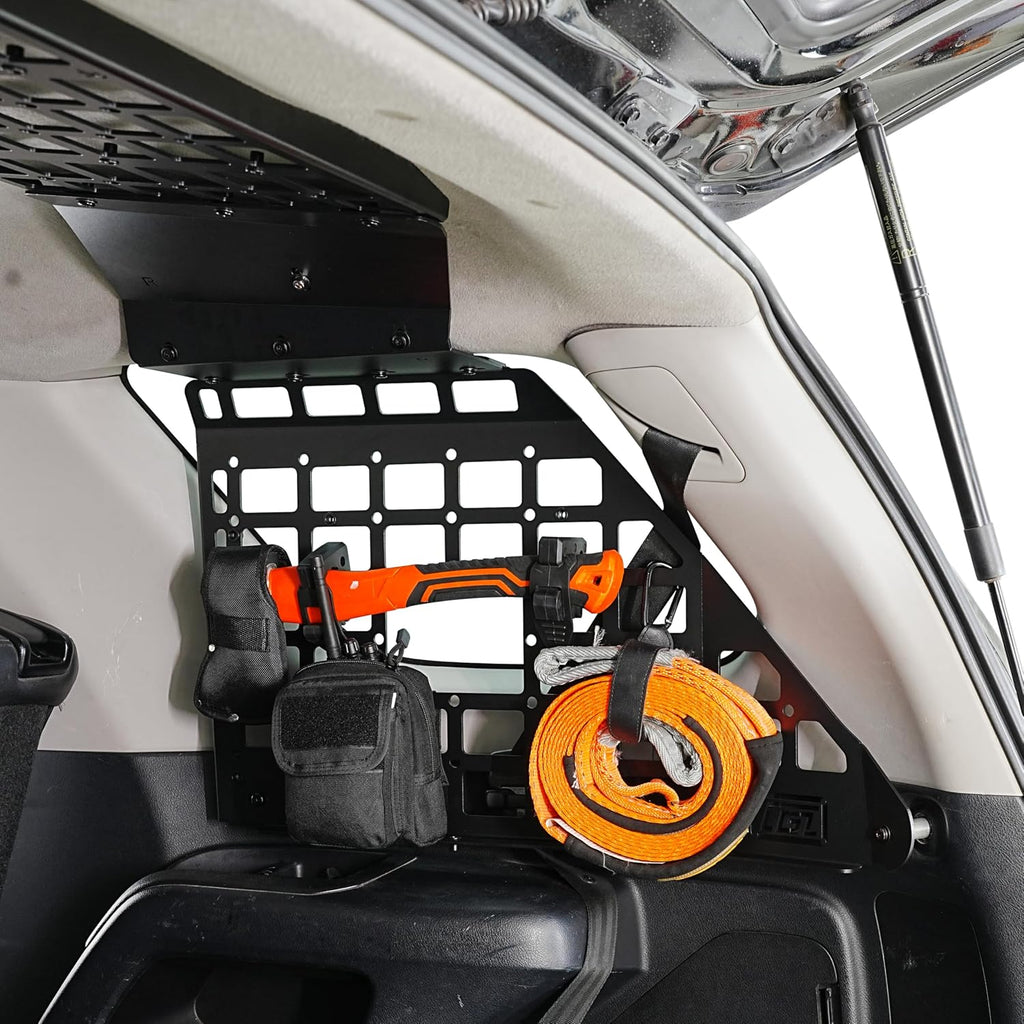 HIGH FLYING for Toyota 4Runner 2010-2024 Modular Roof Overhead&Window Panels Storage Molle System Trunk Shelf Cargo Organizer Aluminum Car Accessories