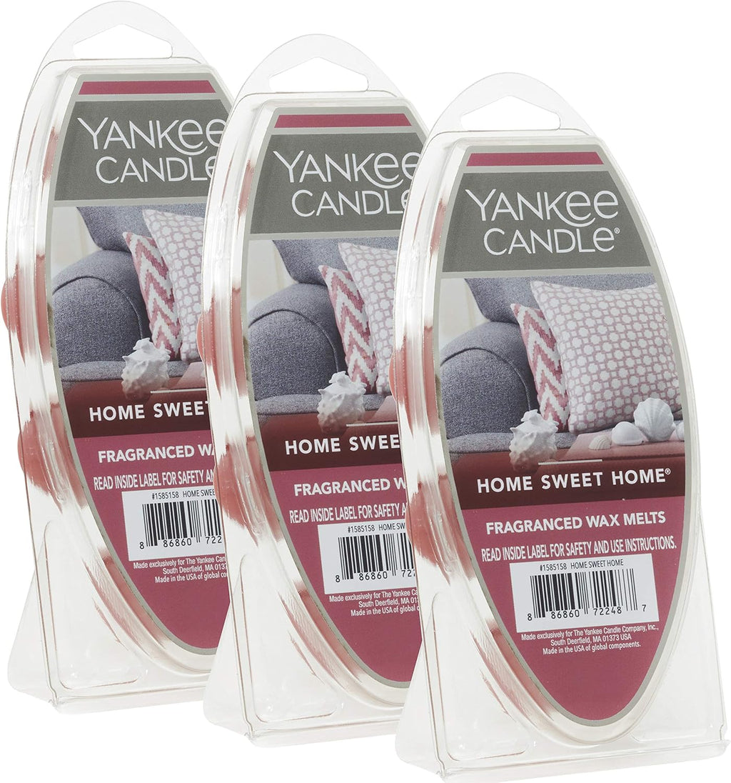 Yankee Candle Home Sweet Home Wax Melts Ideal for Use in All Wax Warmers Perfect for DIY Candle Making,6 Count (Pack of 36)