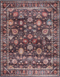 Gertmenian Indoor Boho Area Rug - 8x10 Large, Non Slip, Super Strong, Ideal for High Traffic Areas in Bedroom, Living Room, Kitchen - Cullen, Brown, 28928