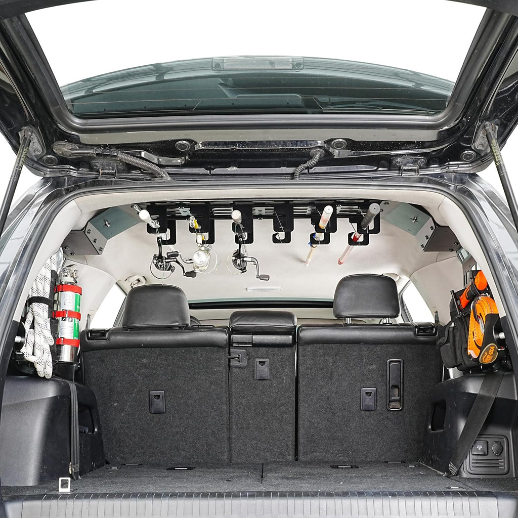 HIGH FLYING for Toyota 4Runner 2010-2024 Modular Roof Overhead&Window Panels Storage Molle System Trunk Shelf Cargo Organizer Aluminum Car Accessories