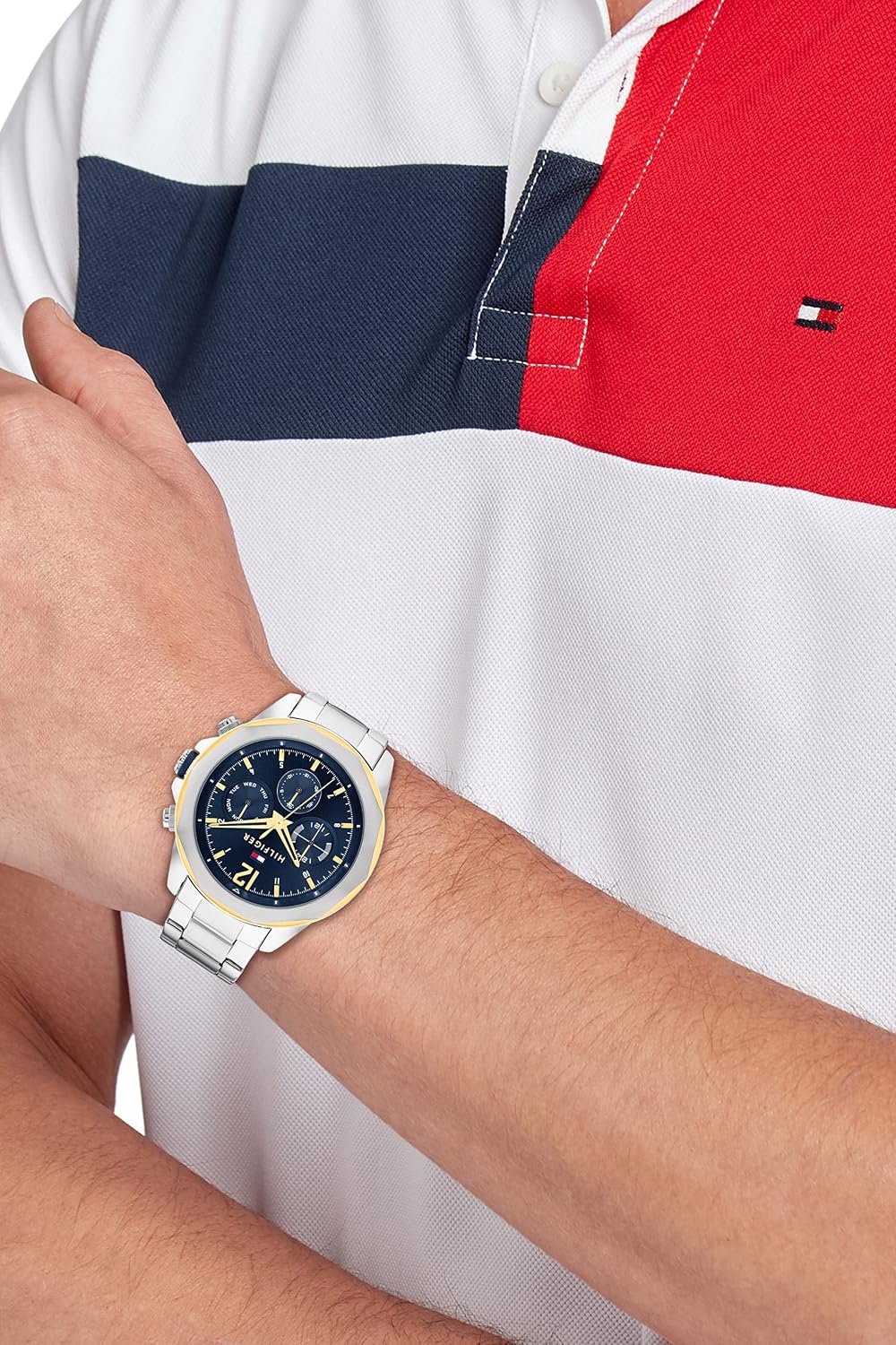 Tommy Hilfiger Men's Multifunction Quartz Watch – Stainless Steel Case, 5 ATM Water Resistant, Urban Style Timepiece, Gift for Him