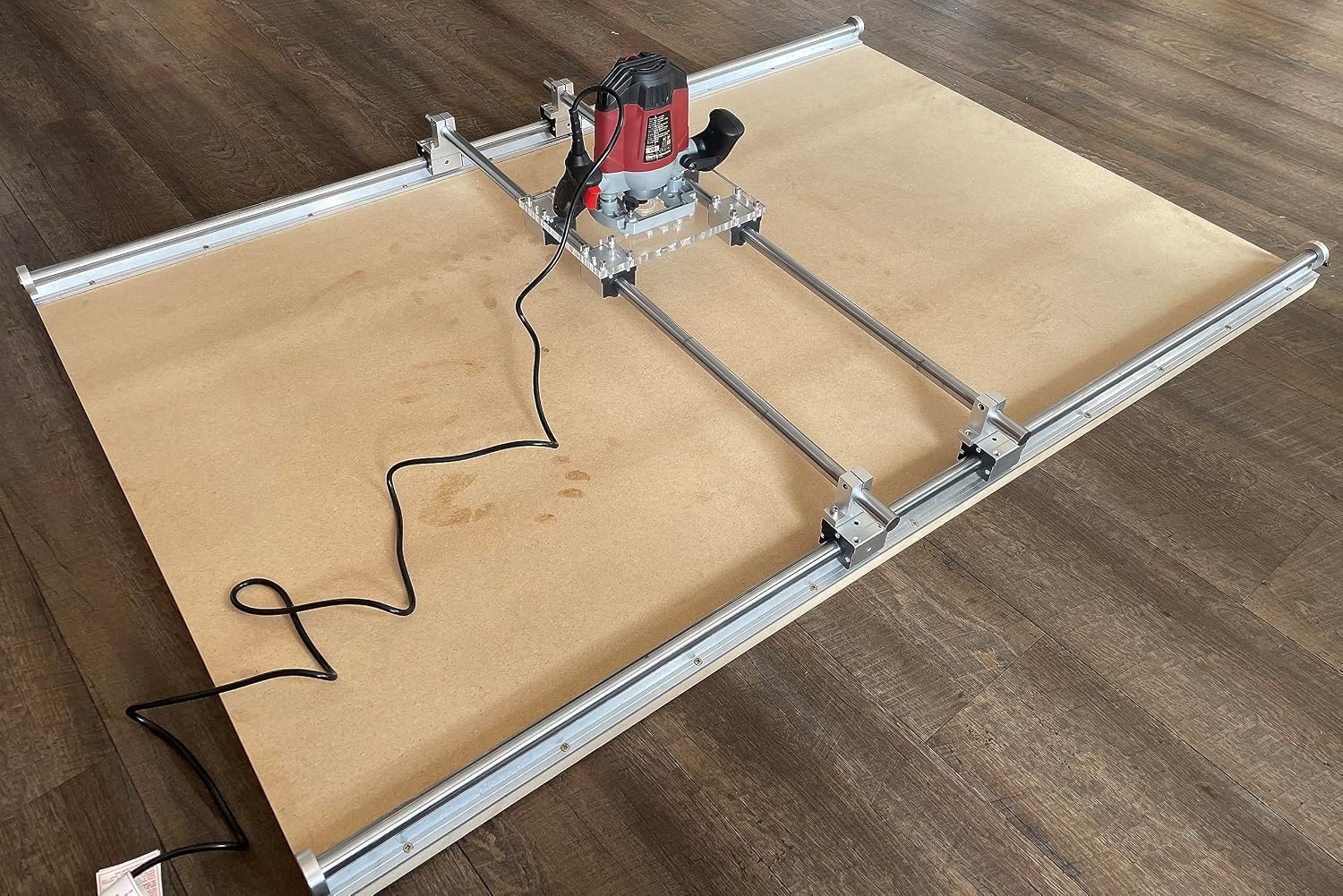 Generic Router Sled - Wood Slab Flattening Mill Jig - Up to 1500x1500mm (1500x1500mm)