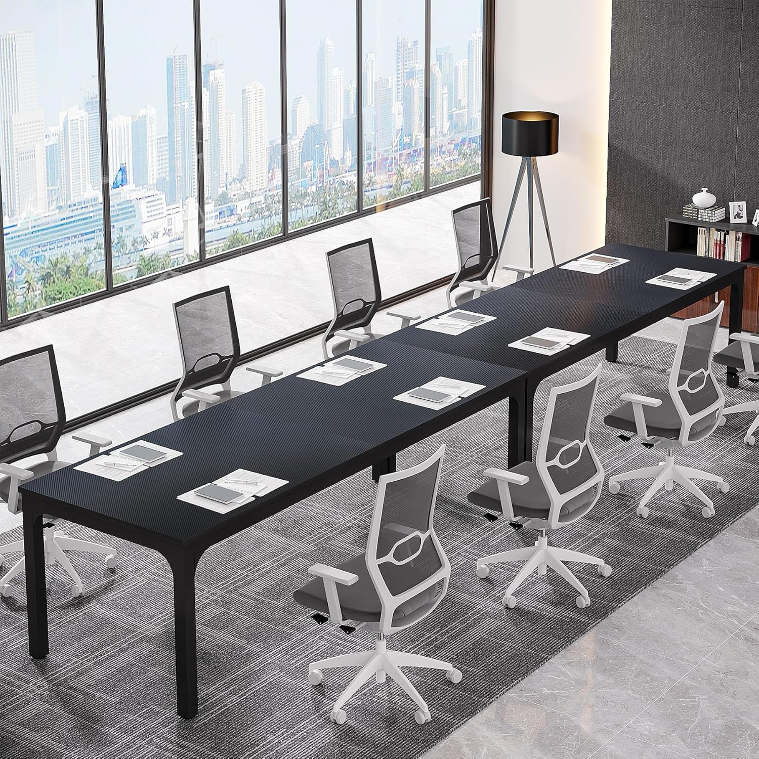 Tribesigns 6.5FT Conference Table, 78.7-Inch Rectangle Meeting Seminar Table, Large Business Tables for 6-8 People (Only Table)