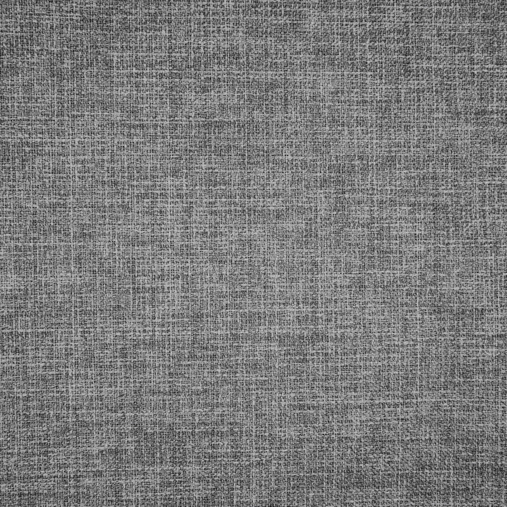 Homepop Home Decor |Button Tufted Woven Round Storage Ottoman | Ottoman with Storage for Living Room & Bedroom (Gray Woven)