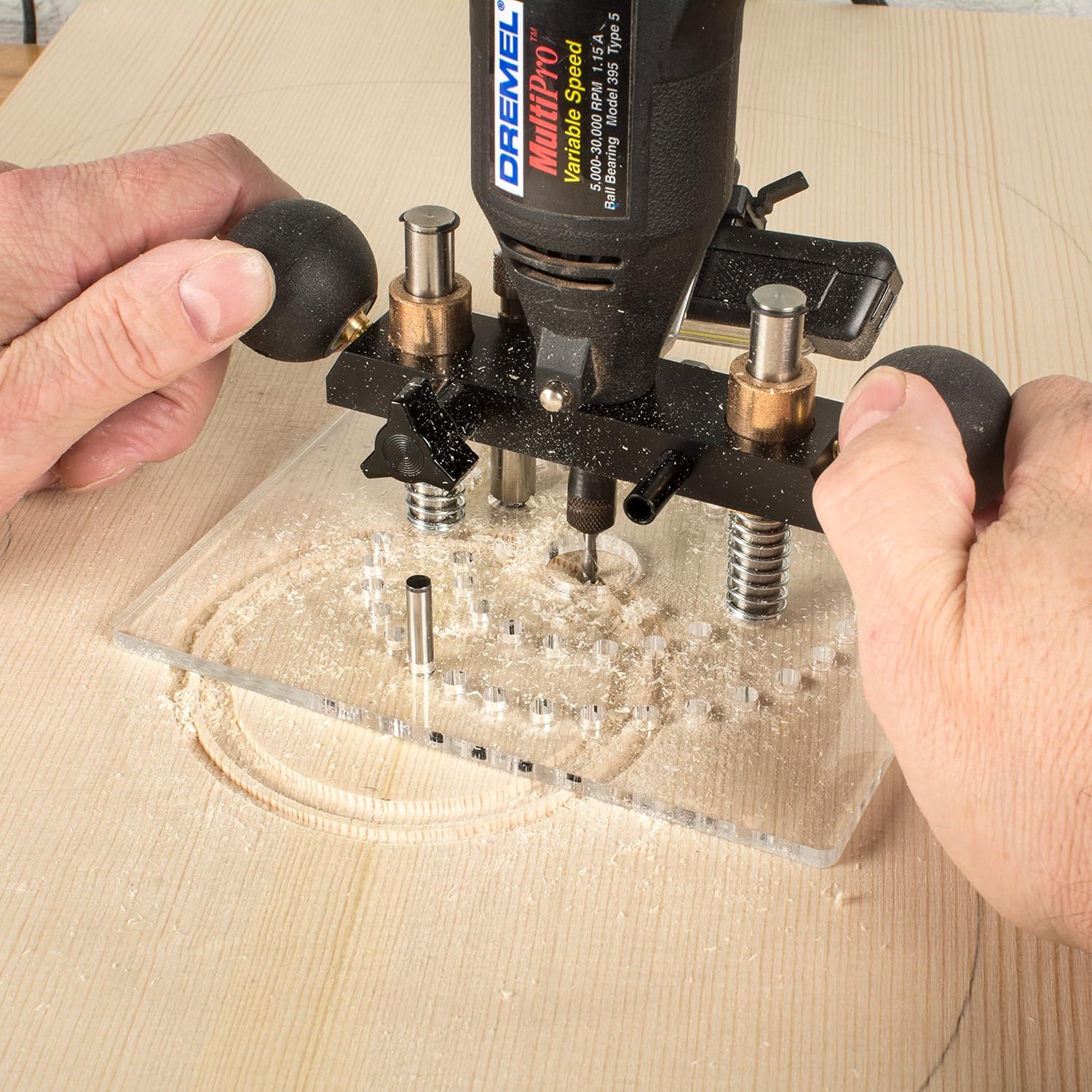 StewMac Rosette Cutting Router Base for Guitars and Ukuleles