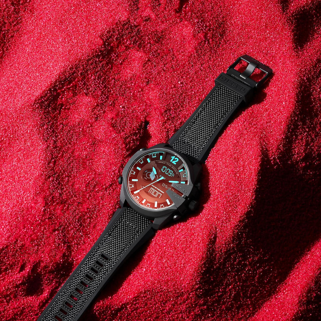 Diesel Mega Chief Watch for Men, Chronograph Men's Watch
