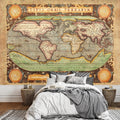 wall26 - Ancient Antique Illustrated Map - Latin Lettering Full Color - Wall Mural, Removable Sticker, Home Decor - 100x144 inches [Kitchen]
